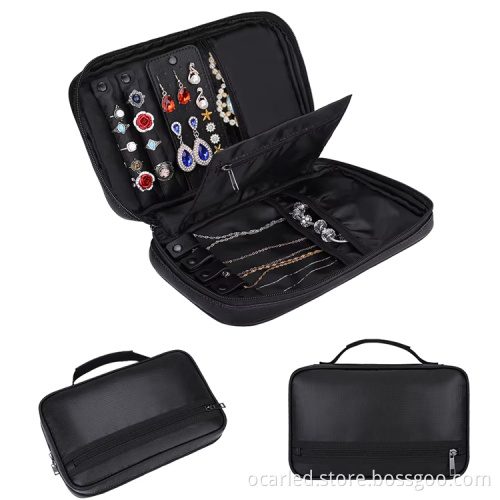 Fireproof and Waterproof Jewelry Pouch Organizer for Women